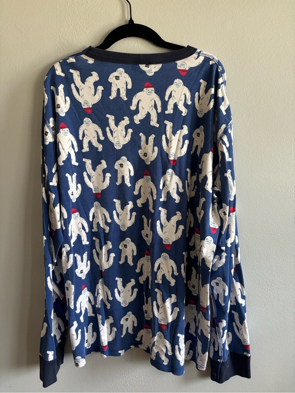 Hanna Andersson men’s pajama top winter yetis - Picture 4 of 4